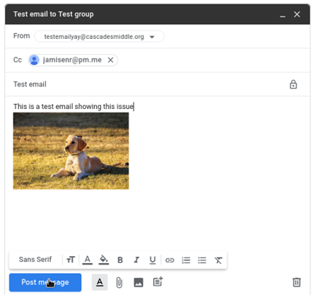Image showing Google groups page