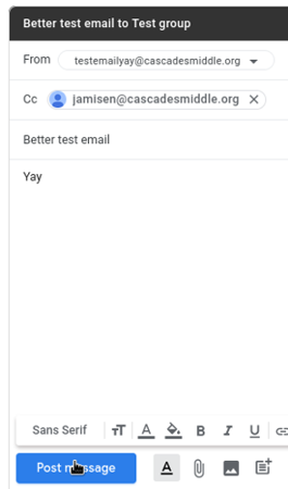 Image showing a Google groups page