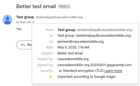 Image showing a Gmail page